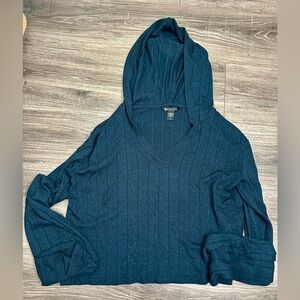 Athleta Small Navy Hooded Sweater